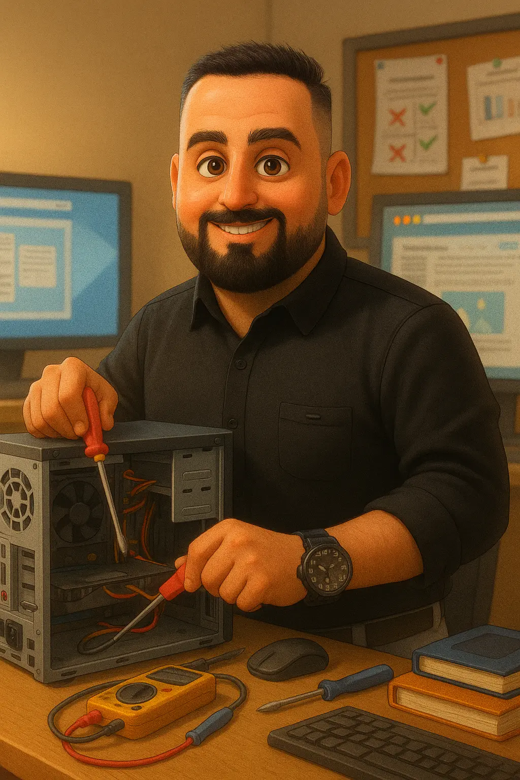 برنامج صيانة الحاسوب - تدريب مهني في مجال صيانة الحواسيب والشبكات